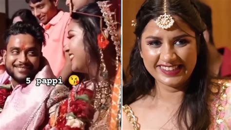 Jija Saali Wedding Video Viral Groom Demand Kiss While Taking Name