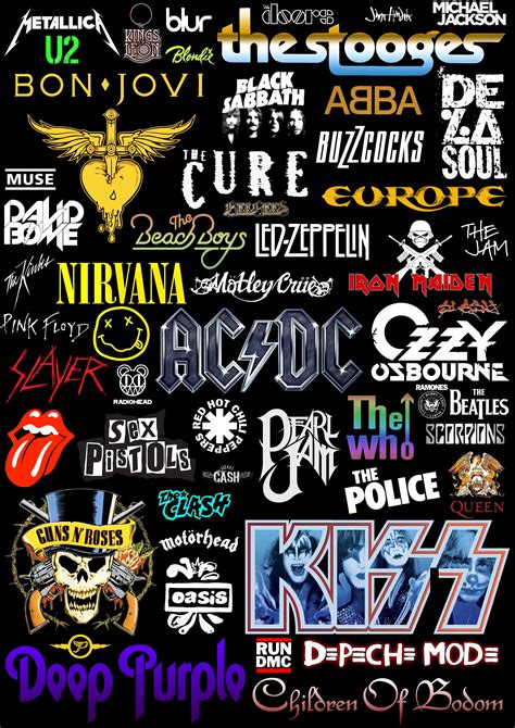 Rock Bands Rock Band Logos Rock Band Posters Metal Band Logos Bon