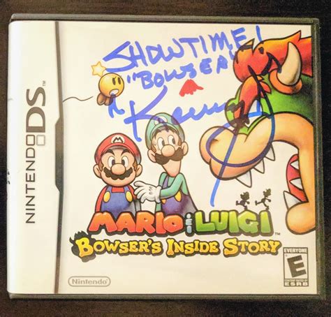 I Got My Copy Of Mario And Luigi Bowsers Inside Story Signed By Kenny