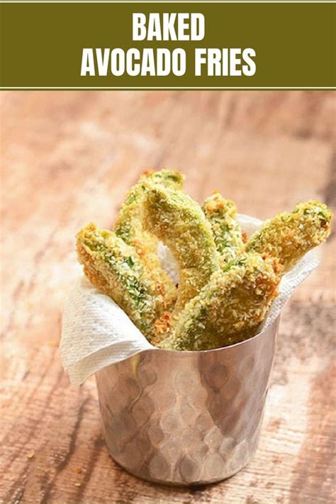 Avocado Fries Coated With Panko Bread Crumbs And Baked To Golden