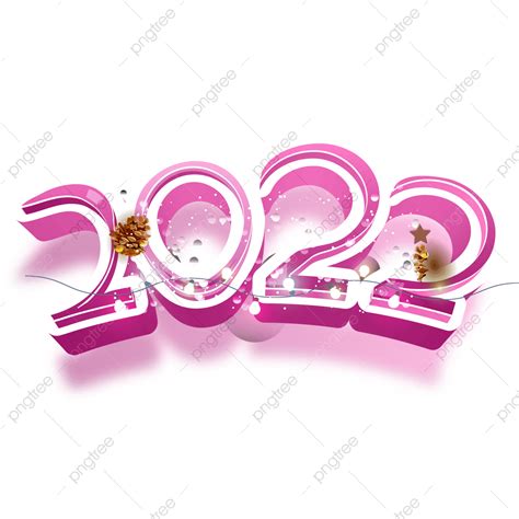 Modelo De Fundo Rosa Feliz Ano Novo 2022 3d Png Rosa Feliz Ano Novo