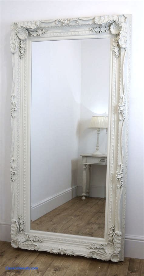 Large White Mirror Elegant The Best Value White Swept Leaner Mirror