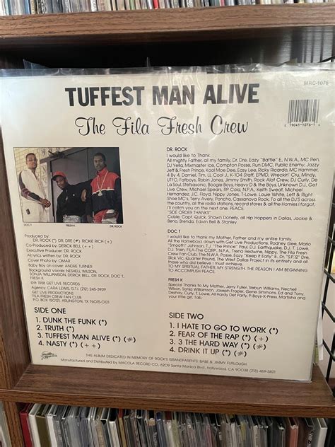 The Fila Fresh Crew Tuffest Man Alive Rhiphopvinyl
