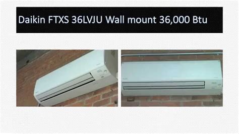 Daikin FTXS 36LVJU Ductless Wall Mount 36 00 Btu System YouTube