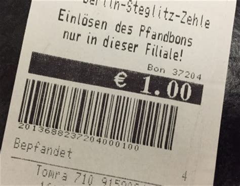 Ihre retoure ist bereits bezahlt. Pfandbon für Flaschenpfand: Wie lange ist ein Pfandbon ...