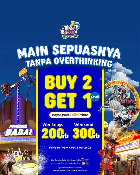 Promo Trans Studio Bandung Beli 2 Tiket Masuk Gratis 1 Scanharga