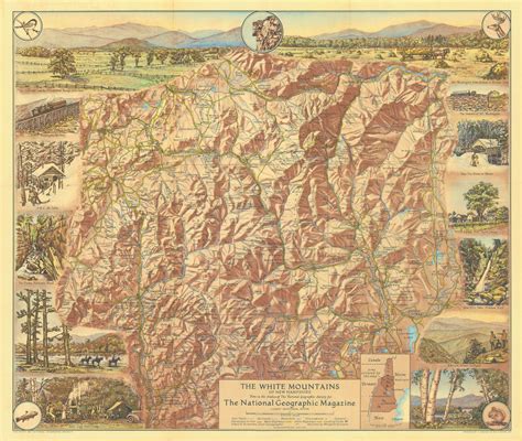An Old Map Of The State Of Tennessee With Mountains In The Background