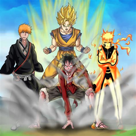 Crossover Goku Ichigo Naruto Image Id Image Abyss Hot Sex Picture