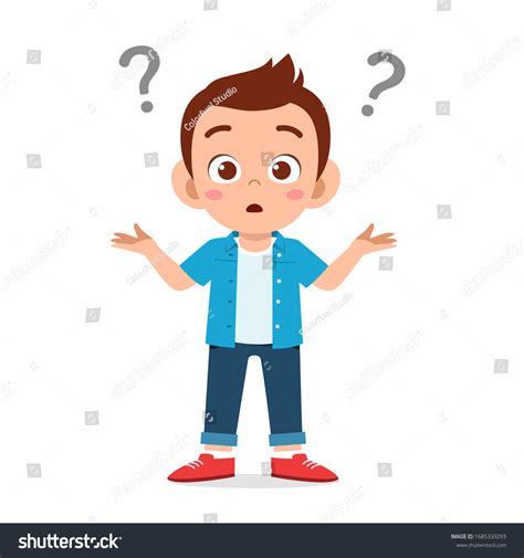 Boy Confused Clipart Animated