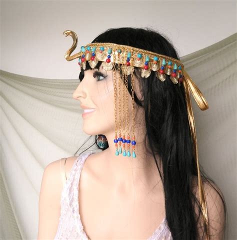 Egyptian Headpiece Egyptian Goddess Crown Gold Headdress Etsy Egyptian Headpiece Egyptian