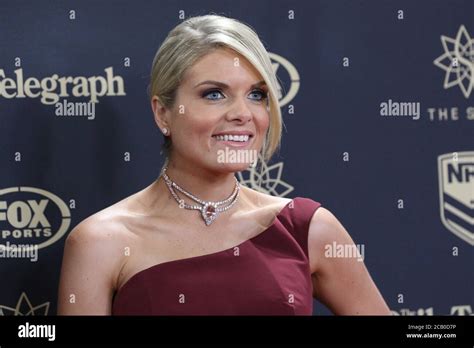 Erin Molan Arrives On The Red Carpet For The Dally M Awards At The