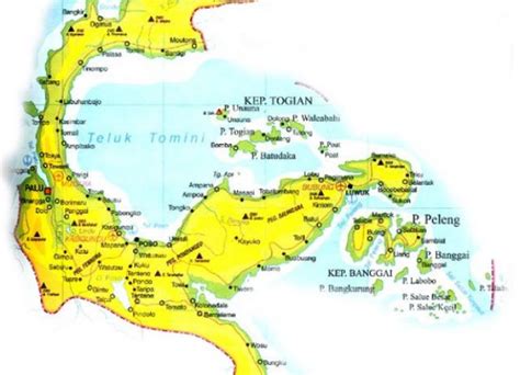 Peta Sulawesi Tengah Lengkap Dengan Nama Kota Lamudi