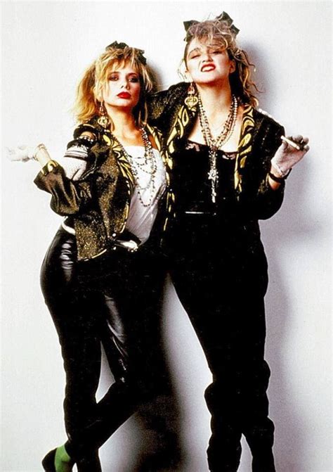 Beautiful Photos Of Rosanna Arquette And Madonna During Filming