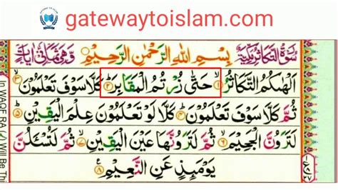Surah Takasur 102 Juz Amma By Teacher Shams Ul Arifeen Learn Quran