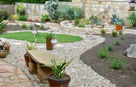 You can also set up rainwater. Flagstone Patio Backyard Xeriscape Front Yard Designs Xeriscaping Design Landscaping With Rocks ...