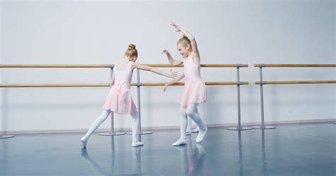 Three Ballerina Girl Dancing Gracefully · Free Stock Video