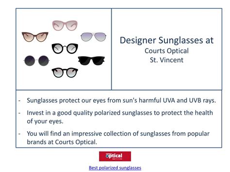 Ppt Courts Optical St Vincent Eyeglasses Safety Glasses And Sunglasses Powerpoint