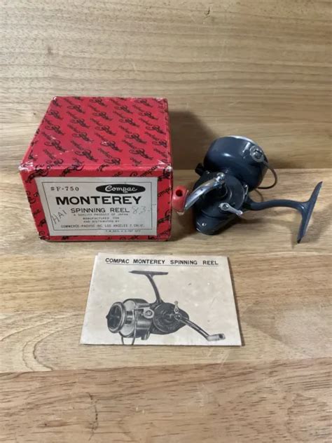 Vintage Compac Monterey Spinning Fishing Reel Made In Japan