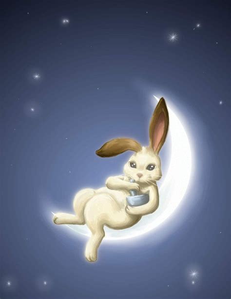 Moon Bunny By Nienor On Deviantart Bunny Art Good Night Moon Moon Art