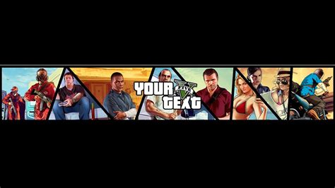 Free 3d Gta 5 Banner Template Psd Template 6 Youtube