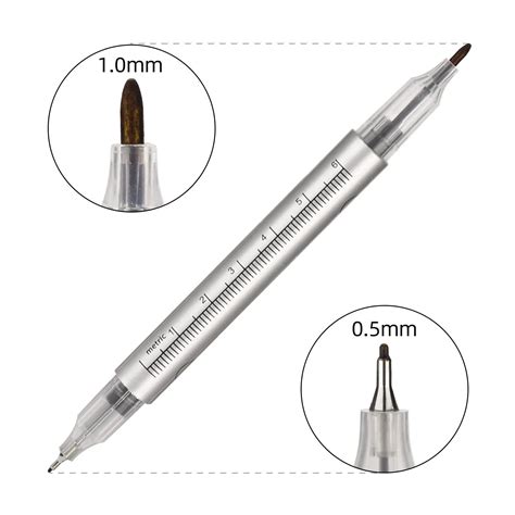 2x Microblading Tattoo Eyebrow Surgical Skin Marker Pen Ruler Tattoo