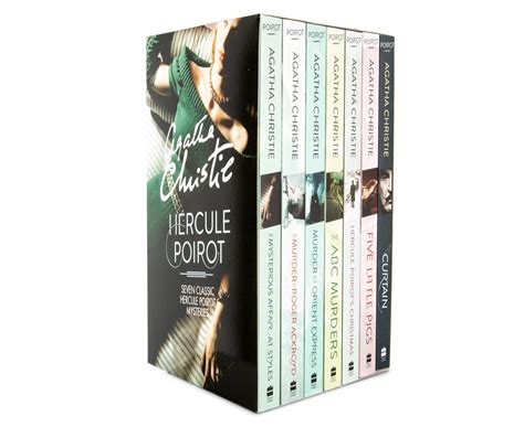 Agatha Christie Hercule Poirot Classic Mysteries Book Box Set Catch
