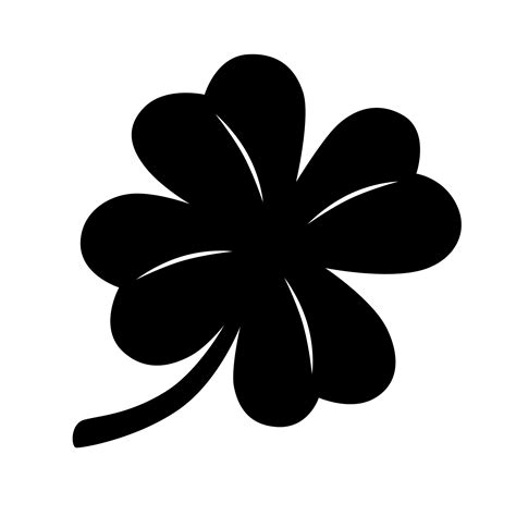 Four Leaf Clover Silhouette Png