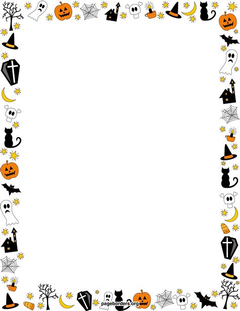 Halloween Ghost Border Clipart