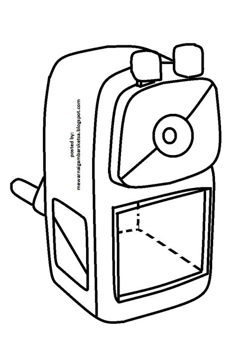 Sketsa Tempat Pensil Kotak