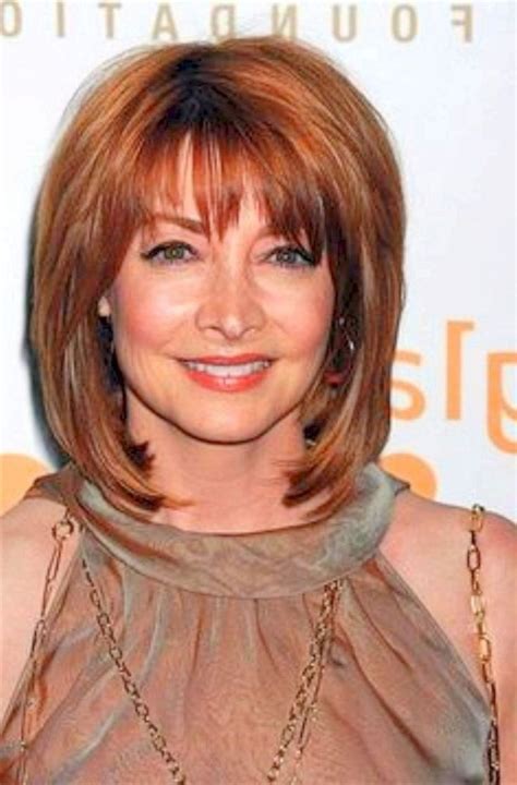30 Hairstyles For Women Over 50 With Bangs Medium Length Hair With Bangs