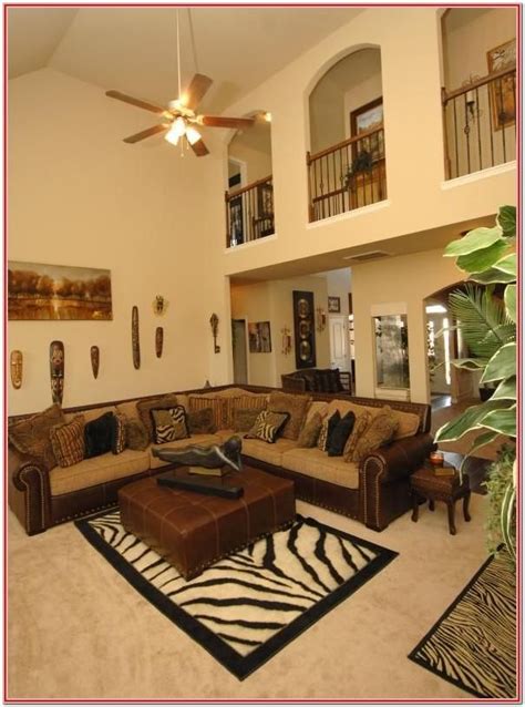 Safari Decorated Living Rooms African Living Rooms African Themed
