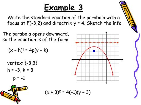 How To Find The Focus And Directrix Of A Parabola In Standard Form