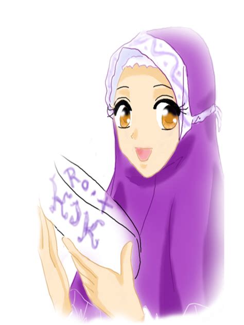 35 Animasi Kartun Muslimah Terbaru Gambar Terbaru