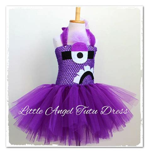 Evil Purple Minion Despicable Me 2 Handmade Tutu Dress Halloween