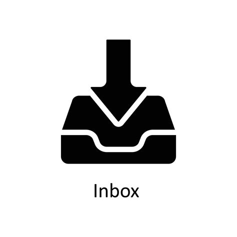 Inbox Vector Solid Icons Simple Stock Illustration Stock 21514633