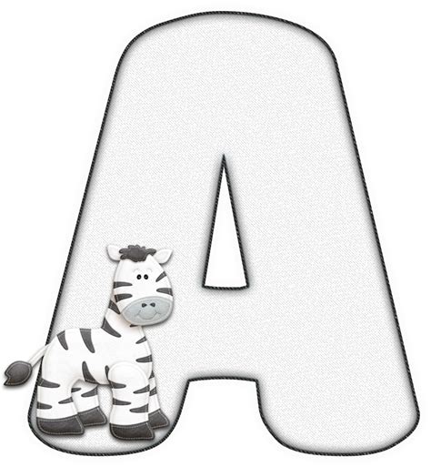 Alfabeto Decorativo Alfabeto Zebra 1 Png Letras Maiúsculas