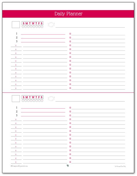 New Day Planner Printables To Help You Plan Your Day Daily Planner