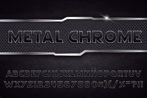 Metal Chrome Alphabet 2681529 Vector Art At Vecteezy