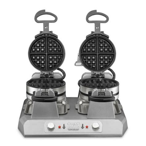 Commercial Belgian Waffle Maker Quad Side By Side 7 Dia Round 1