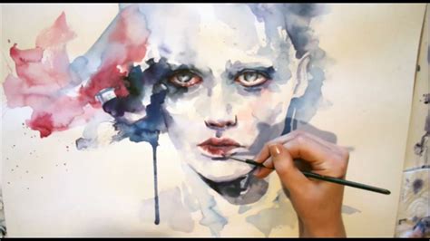 Portrait Watercolor Speed Painting This Video Of Her Process Is