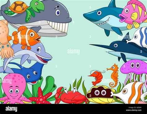 Aquarium Fish Cartoon Backdrop Background Laugh Laughs Laughing