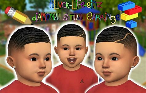 Sims 4 Cc Toddler Boy Earrings 25 Designs Maxis Match