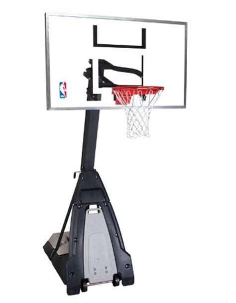Spalding Nba The Beast Portable Basketball System 60 Glass Backboard