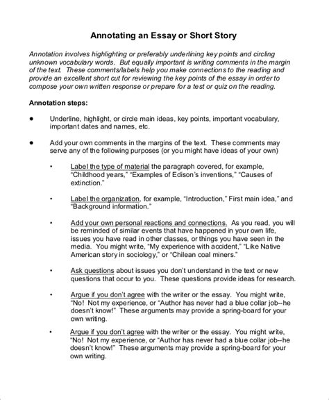 Free 9 Sample Essay Templates In Ms Word Pdf