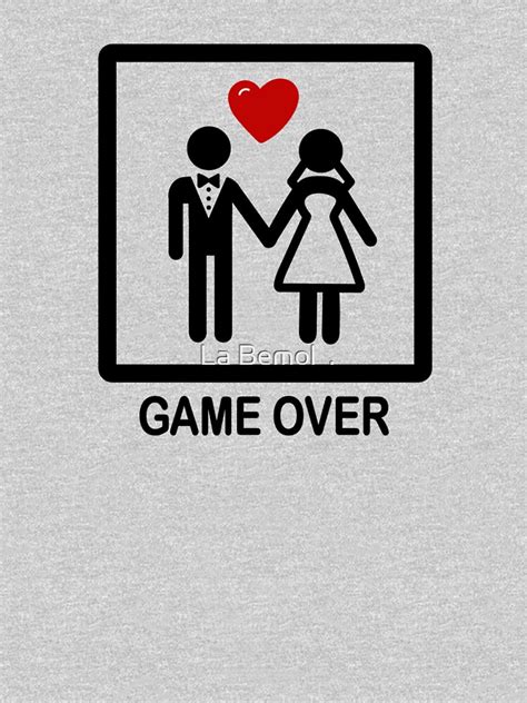 Just Married Game Over T Shirt By Artisticbubble Redbubble