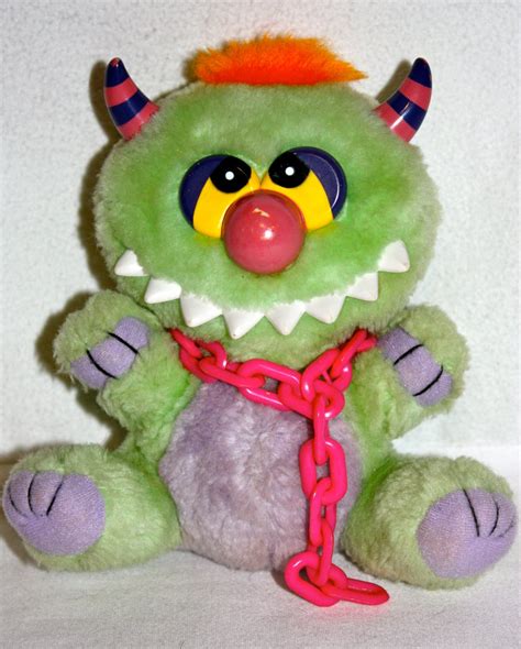 1980s Vintage My Pet Monster Plush Toy