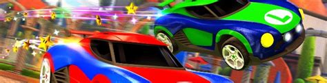 Rocket League For Switch Features Mario And Metroid Themed Battle Cars