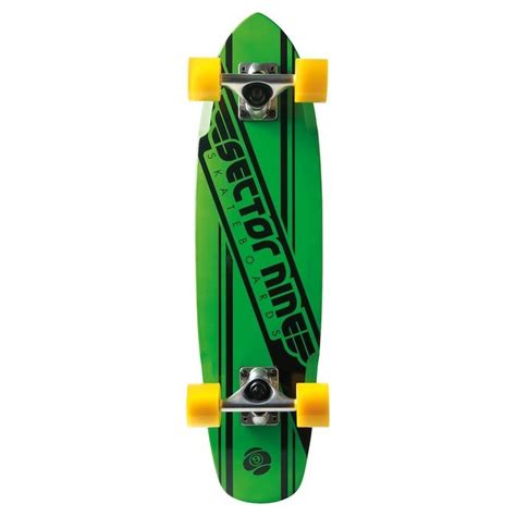 Sector 9 2775 Green 76 Mini Cruiser Longboard Skateboard Complete