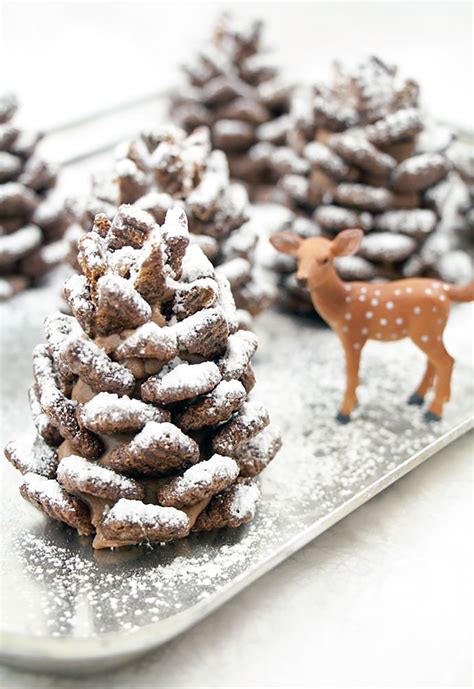 Quick And Easy Snowy Chocolate Pine Cones Recipe