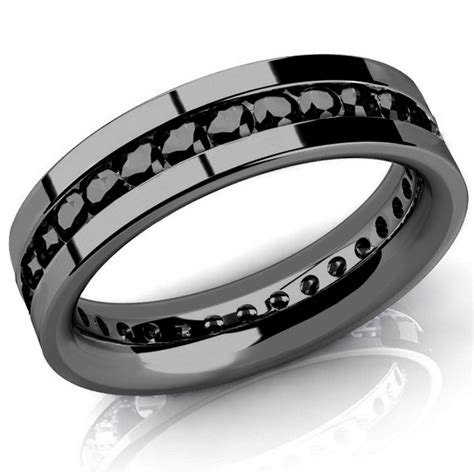 Black Diamond Mens Eternity Wedding Band Black Gold Ring  84651.1565794983 ?c=2